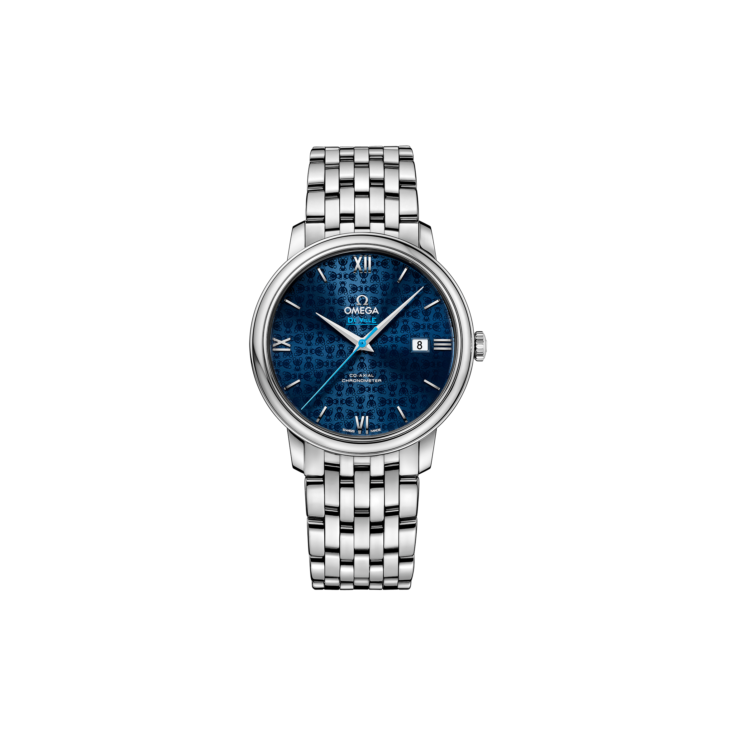 OMEGA DE VILLE PRESTIGE ORBIS BLUE 40MM WATCH 424.10.40.20.03.003